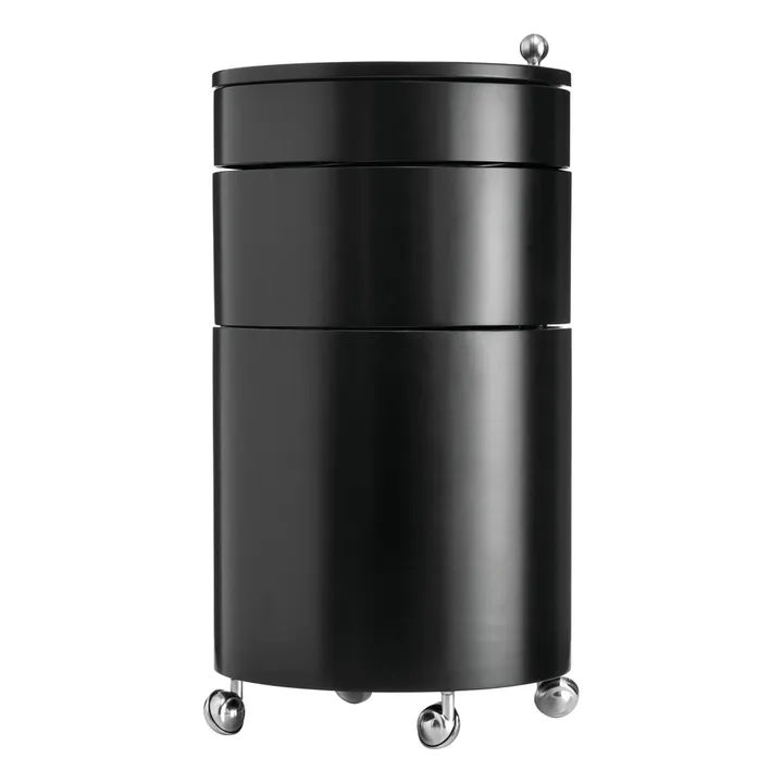 Meuble de rangement mobile Barboy | Noir- Image produit n°0
