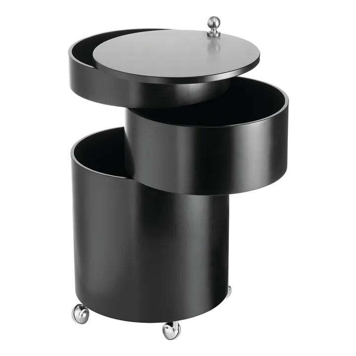 Meuble de rangement mobile Barboy | Noir- Image produit n°2
