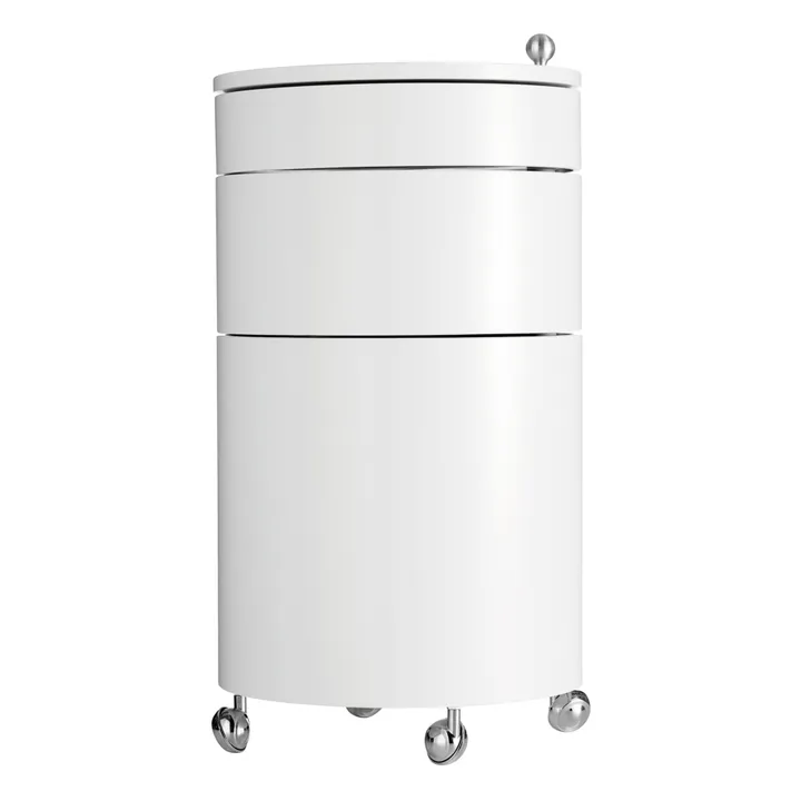 Meuble de rangement mobile Barboy | Blanc- Image produit n°0