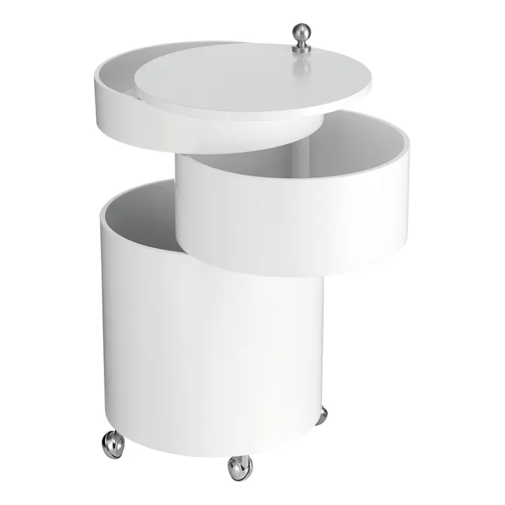 Meuble de rangement mobile Barboy | Blanc- Image produit n°2