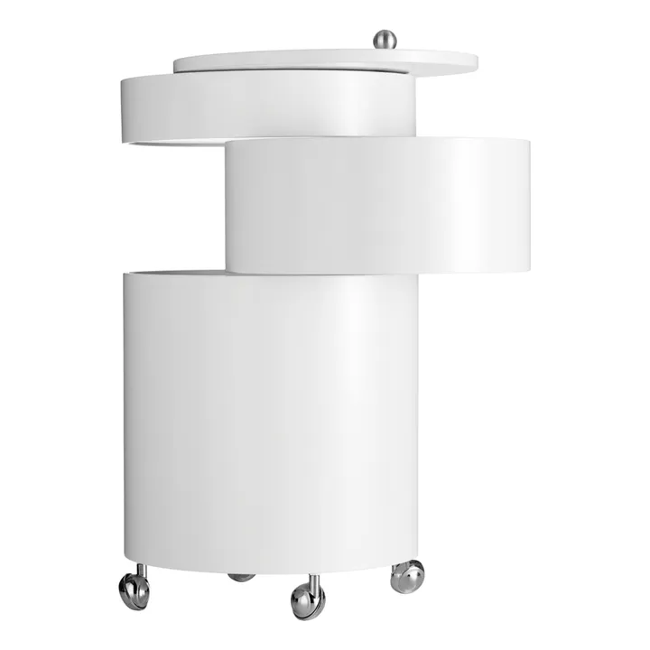 Meuble de rangement mobile Barboy | Blanc- Image produit n°4
