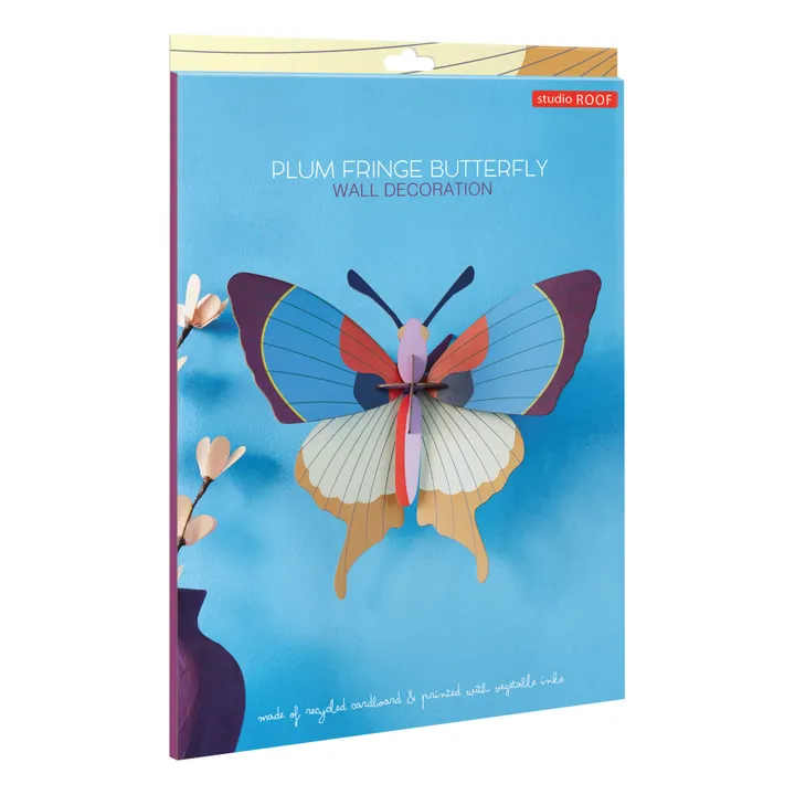 Decoración de pared Mariposa con flecos | Ciruela- Imagen del producto n°2