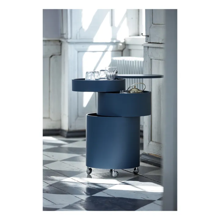 Meuble de rangement mobile Barboy | Bleu- Image produit n°3