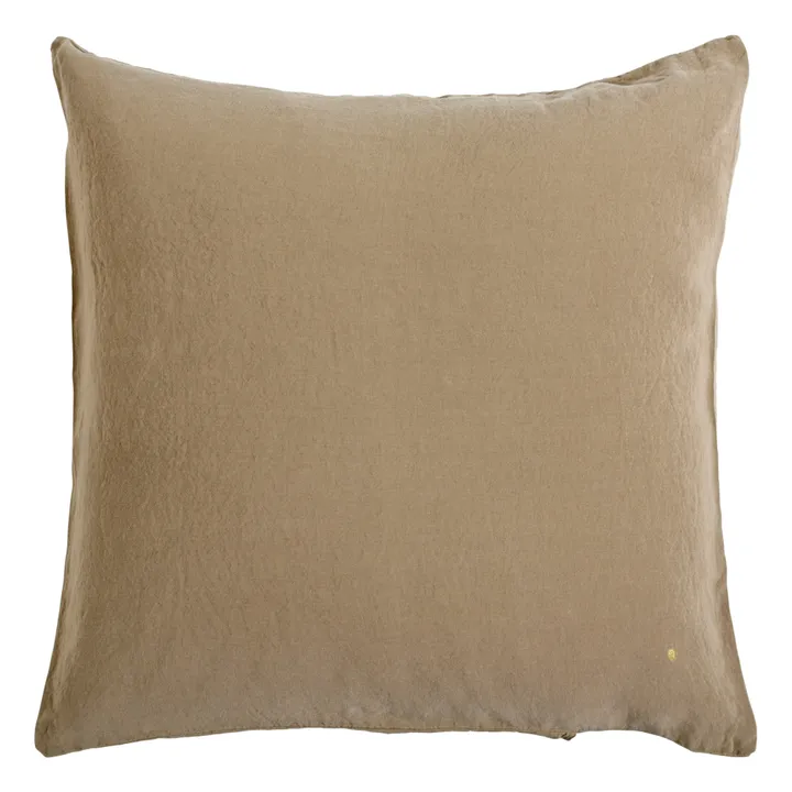Housse de coussin Mona en chanvre | Beige- Image produit n°0