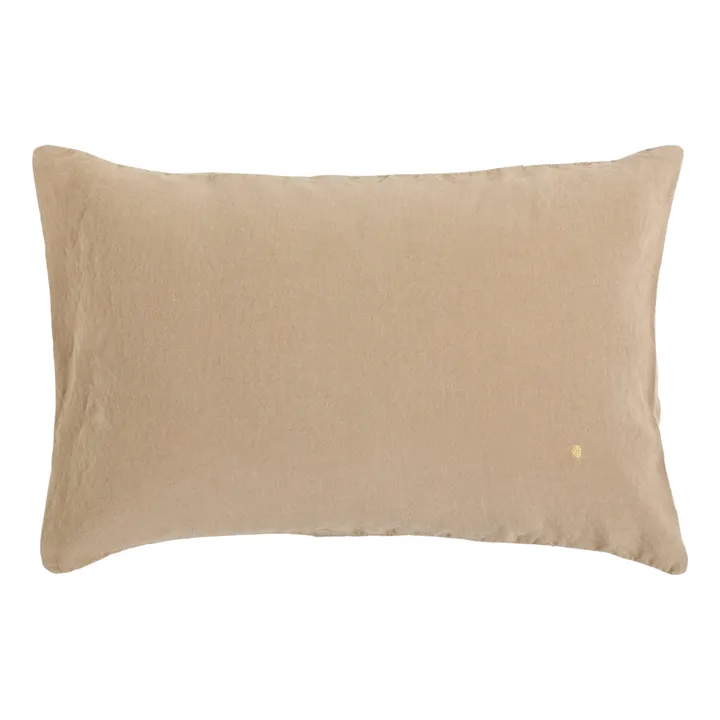 Housse de coussin Mona en chanvre | Beige- Image produit n°2
