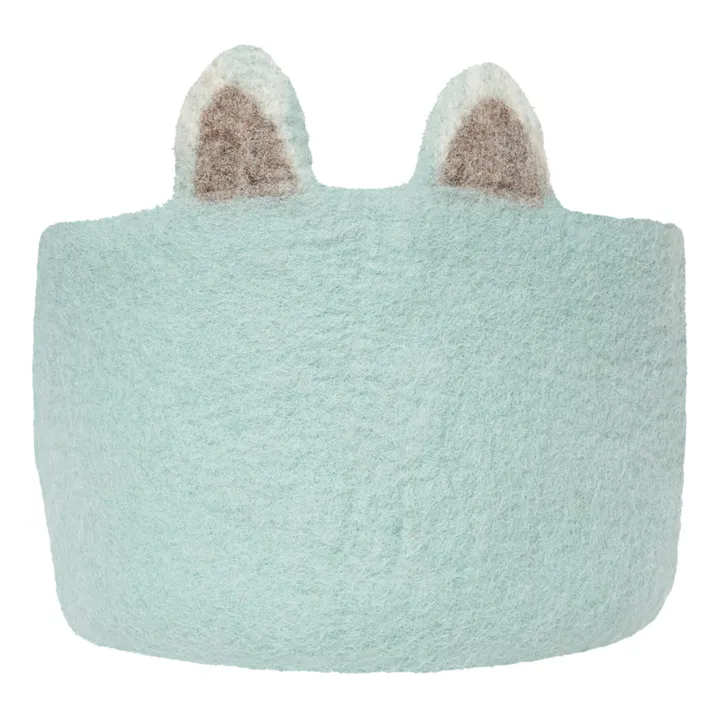 Pasu Fox Felt Basket | Jade- Product image n°0