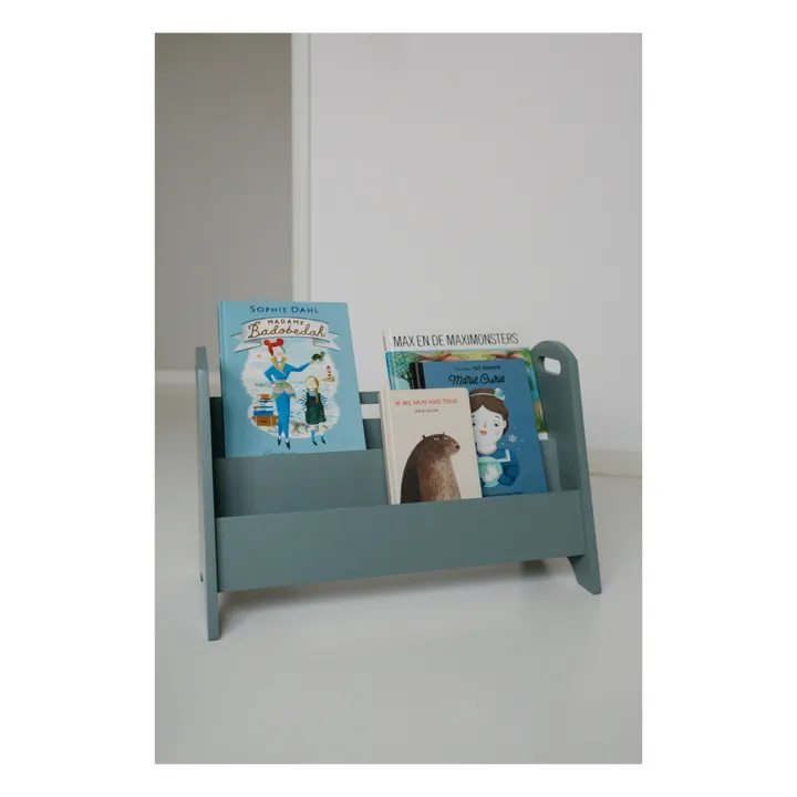 Bibliothèque en bois | Vert olive- Image produit n°1