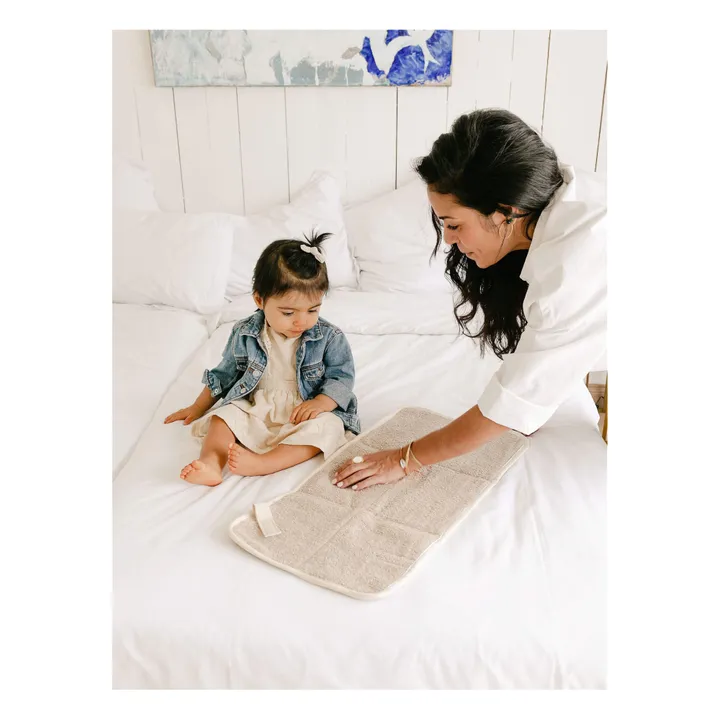Matelas à langer de voyage en lin- Image produit n°3