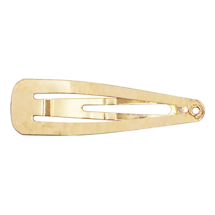 Barrette clic clac - Set de 4 | Doré- Image produit n°3