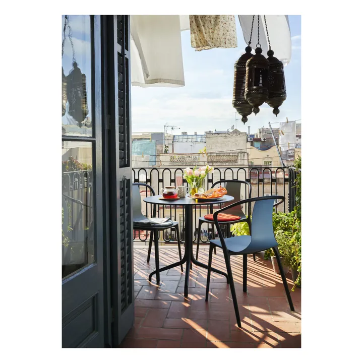 Chaise Bouroullec Belleville plastic | Bleu de mer- Image produit n°4