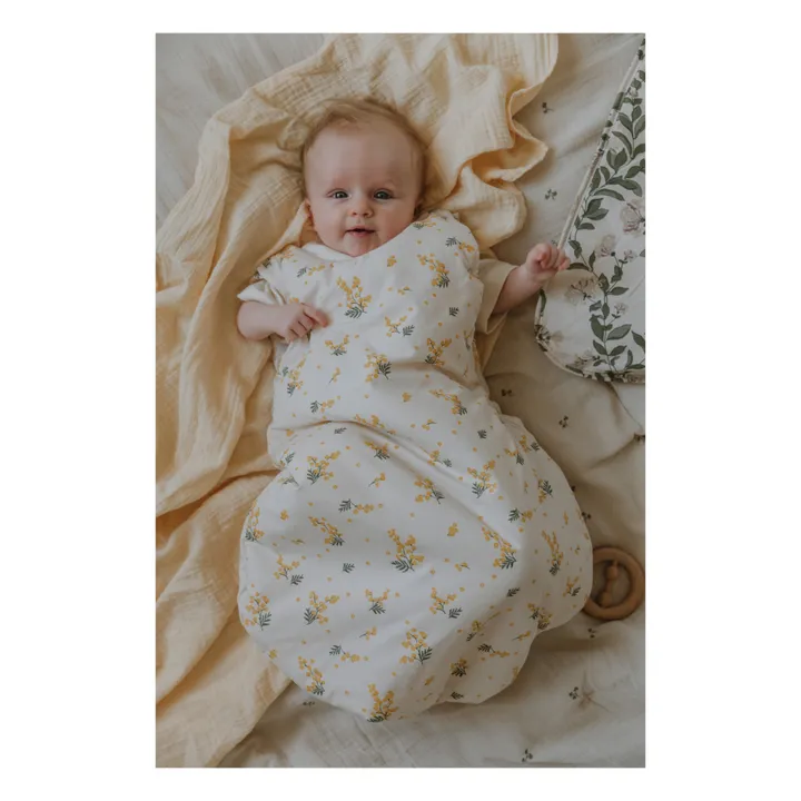 Wattle Cotton Percale Baby Sleeping Bag | Off white- Product image n°1