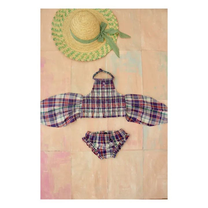 Bonjour Smocked Bikini Purple Smallable