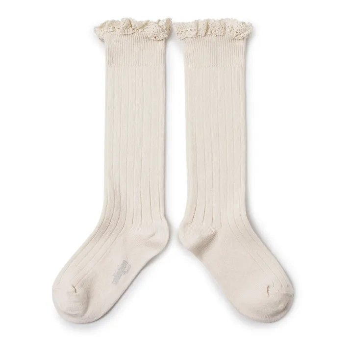 Chaussettes Joséphine | Blanc cassé- Image produit n°0