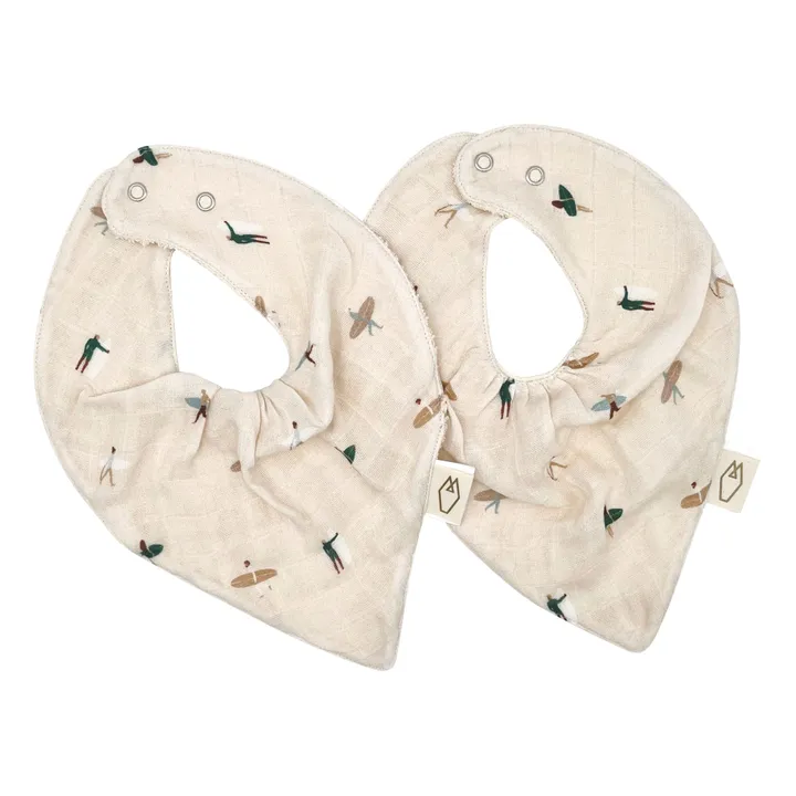 Lätzchen Bandana - 2er-Set | Weiß- Produktbild Nr. 0