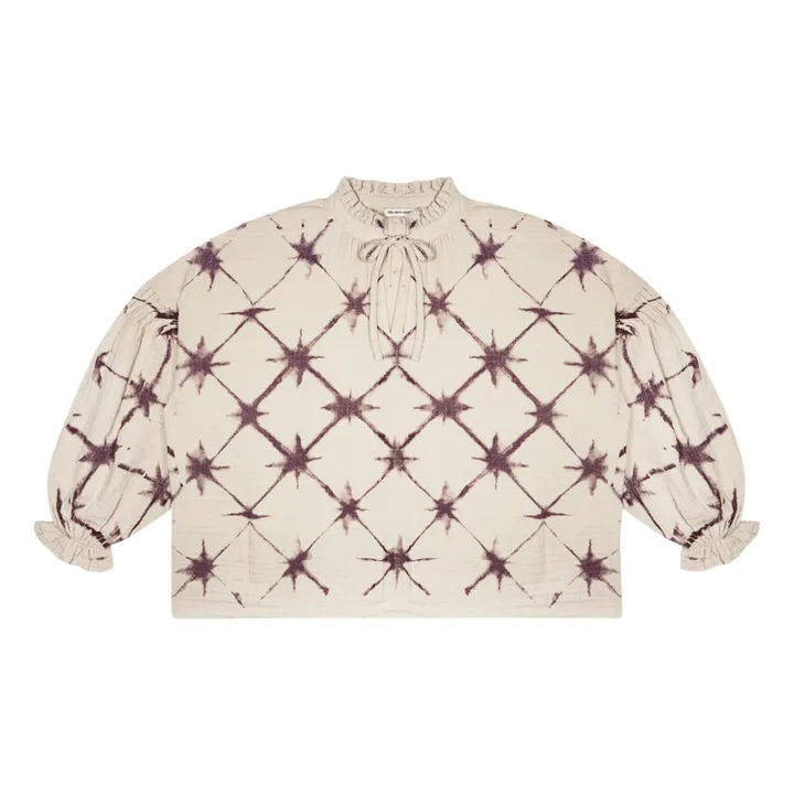 Blouse Tie And Dye Coton Bio Olivia | Beige- Image produit n°0