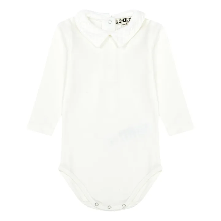 Body Coton Bio Mail | Ecru- Image produit n°0