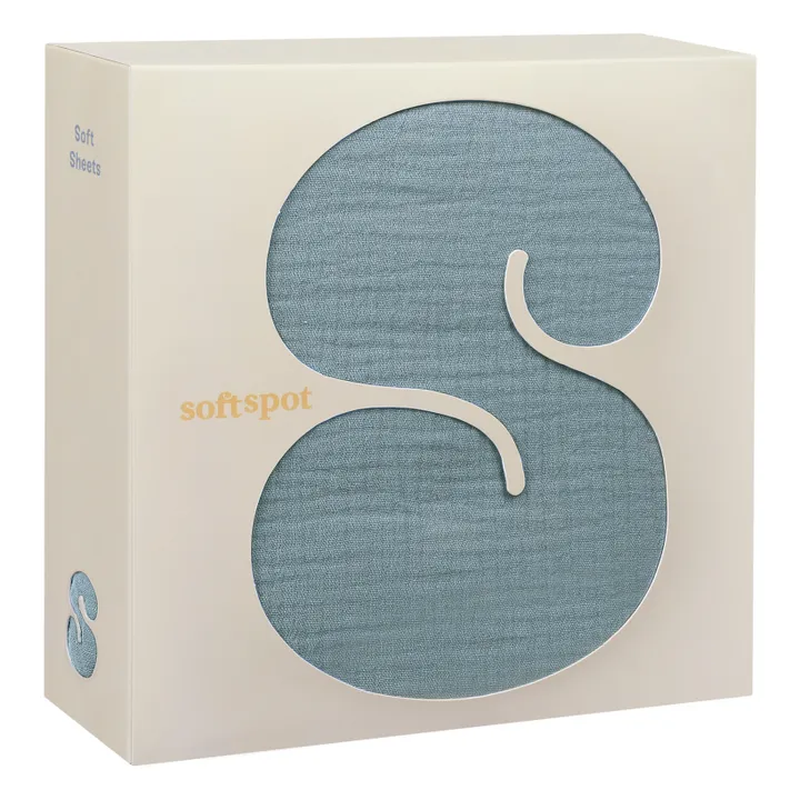 Drap-housse en coton bio | River- Image produit n°0