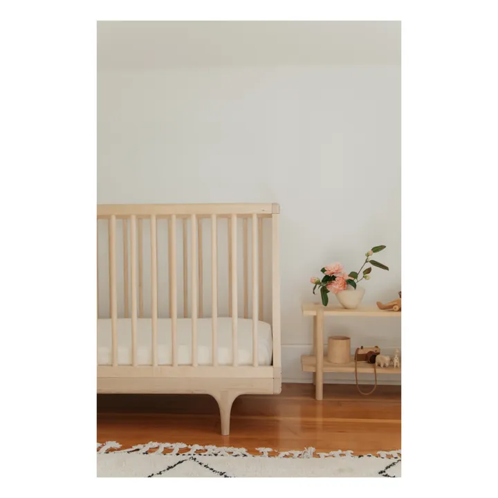 Drap-housse en coton bio 60x120 cm | Oat- Image produit n°2