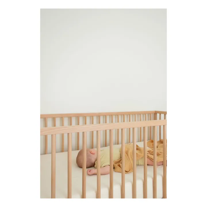 Drap-housse en coton bio 60x120 cm | Oat- Image produit n°4