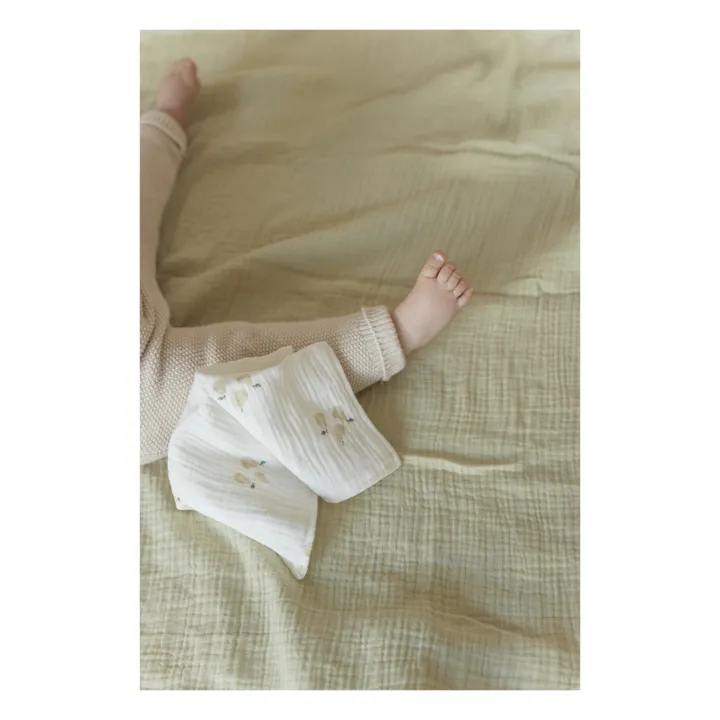 Lange d'emmaillotage en coton bio 120x120 cm | Pea- Image produit n°2