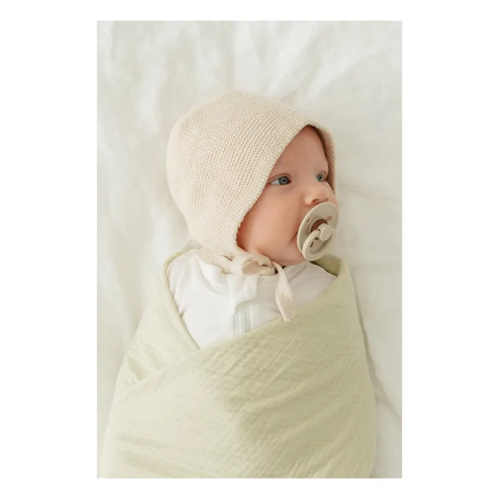 Lange d'emmaillotage en coton bio 120x120 cm | Pea- Image produit n°0