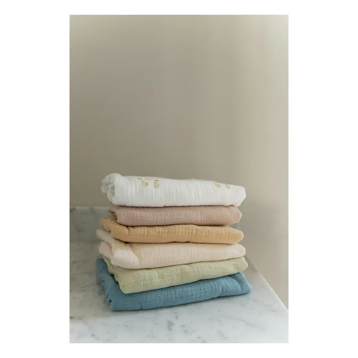 Lange d'emmaillotage en coton bio 120x120 cm | Pea- Image produit n°4