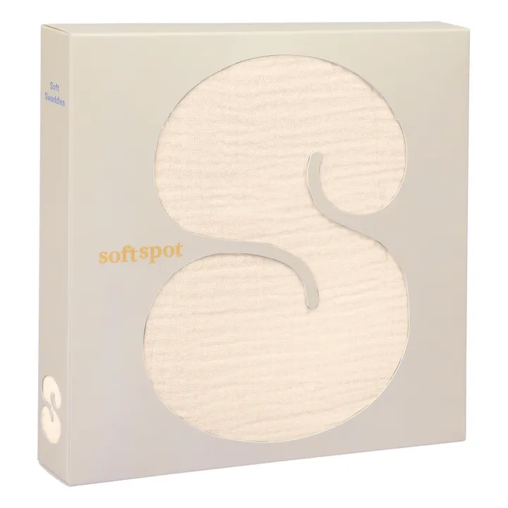 Organic Cotton Swaddling Cloth - 120 x 120 cm | Oat- Product image n°8
