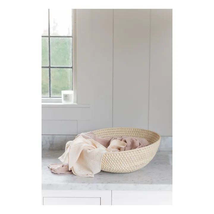 Organic Cotton Swaddling Cloth - 120 x 120 cm | Oat- Product image n°0