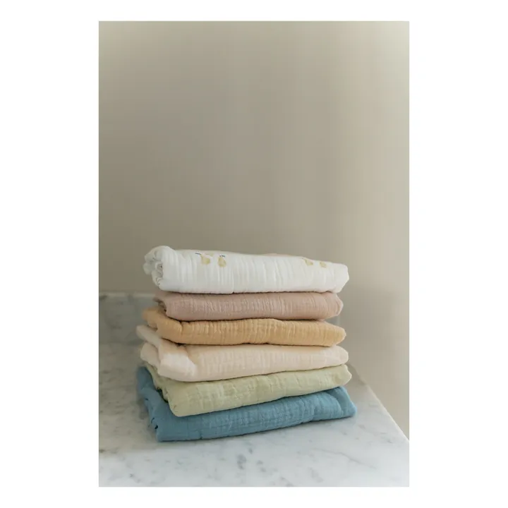 Organic Cotton Swaddling Cloth - 120 x 120 cm | Oat- Product image n°3