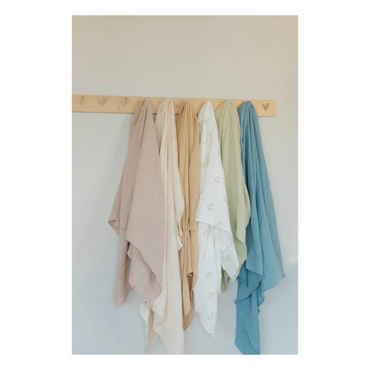 Organic Cotton Swaddling Cloth - 120 x 120 cm | Oat- Product image n°4