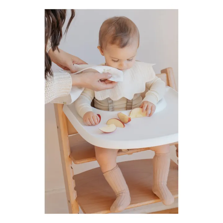 Bavoirs pétale en coton bio - Set de 3 | Bloom- Image produit n°3