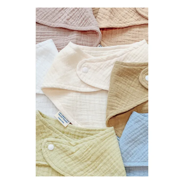 Bavoirs bandana en coton bio - Set de 3 | Dream- Image produit n°4