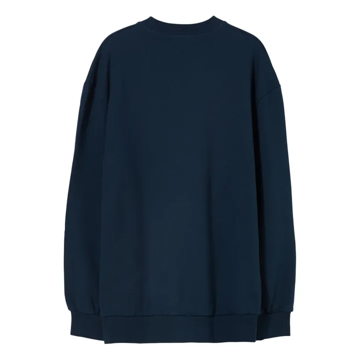Sudadera de algodón orgánico SC 007 | Azul Marino- Imagen del producto n°3