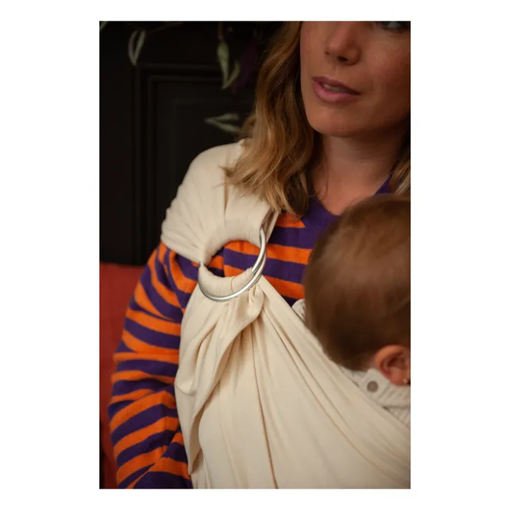 Organic Cotton Baby Sling | Ecru- Product image n°5