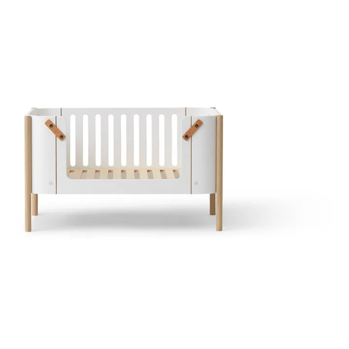 Banc Wood en chêne | Blanc- Image produit n°2
