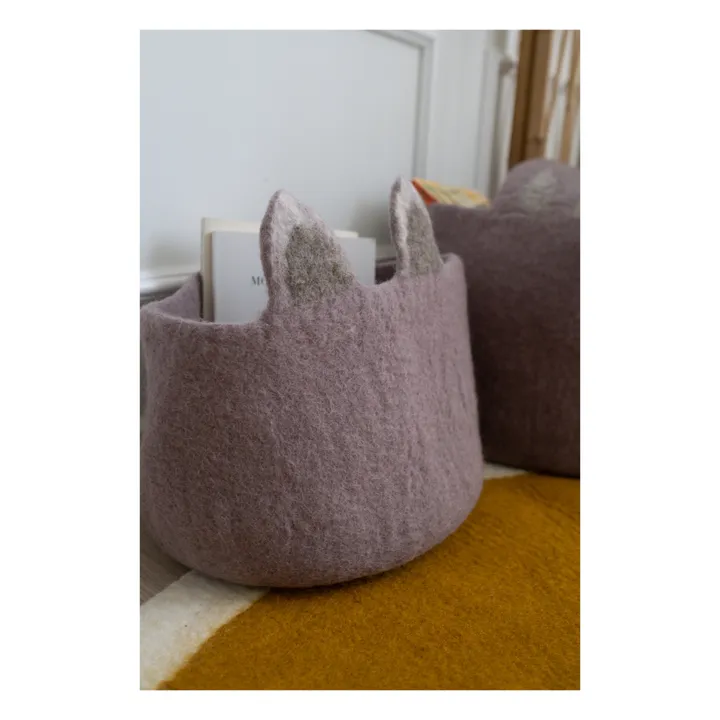 Korb Pasu Fuchs aus Filz | Mauve- Produktbild Nr. 1