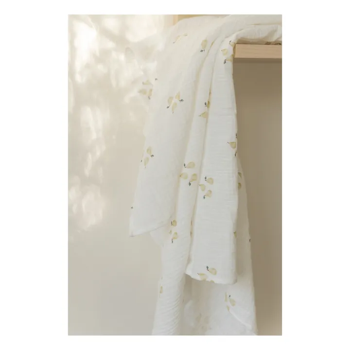 Lange d'emmaillotage en coton bio 120x120 cm | Pear- Image produit n°2