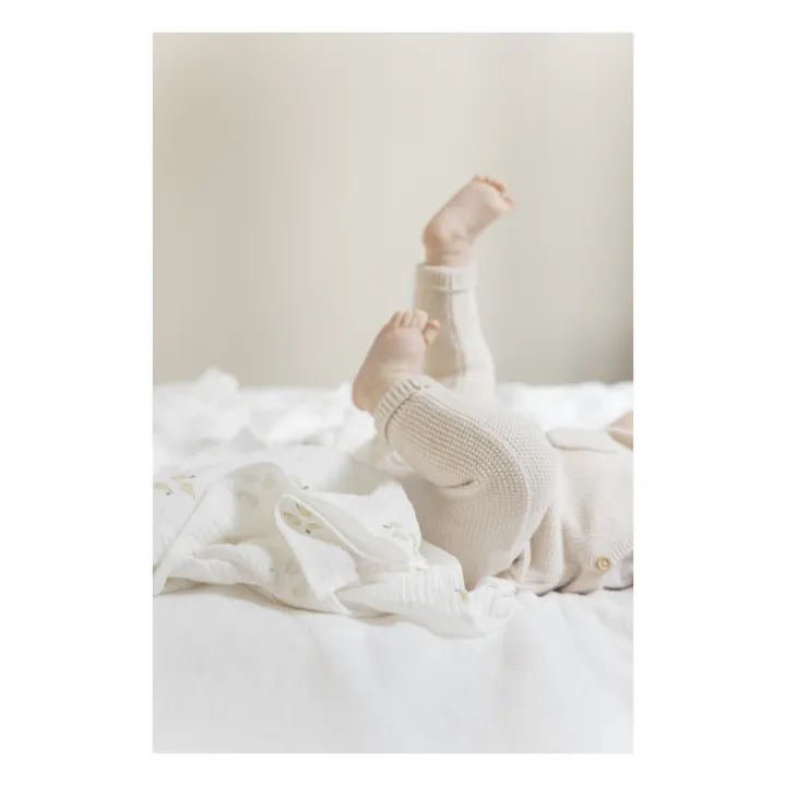 Lange d'emmaillotage en coton bio 120x120 cm | Pear- Image produit n°4