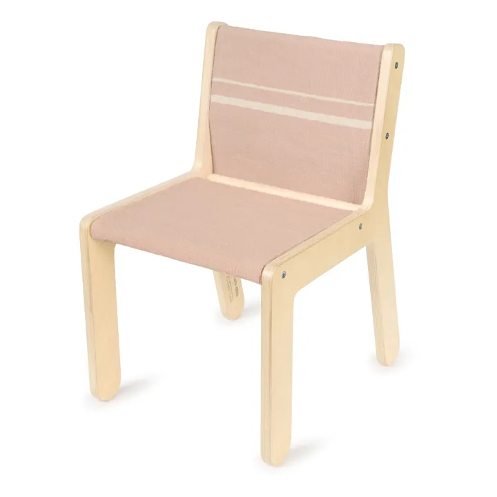 Sillita de abedul con funda extraíble | Nude- Imagen del producto n°0