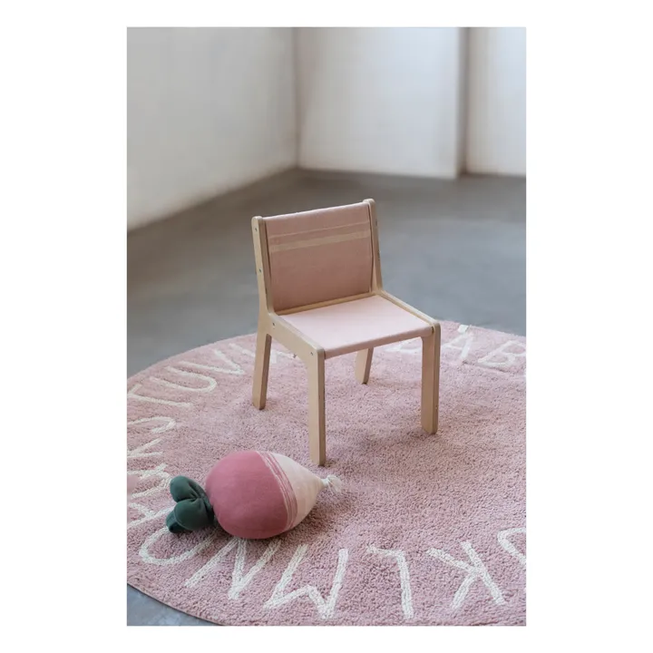 Sillita de abedul con funda extraíble | Nude- Imagen del producto n°1