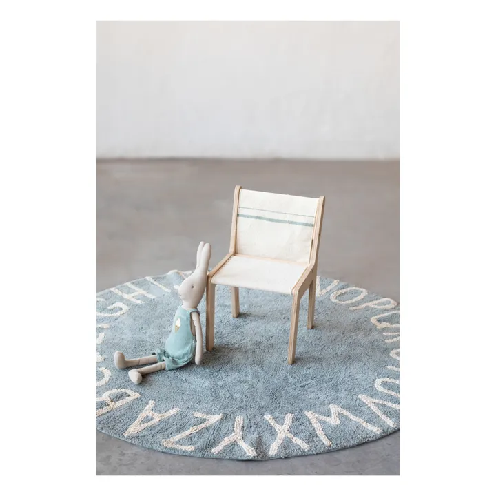 Sillita de abedul con funda extraíble | Azul Pálido- Imagen del producto n°1