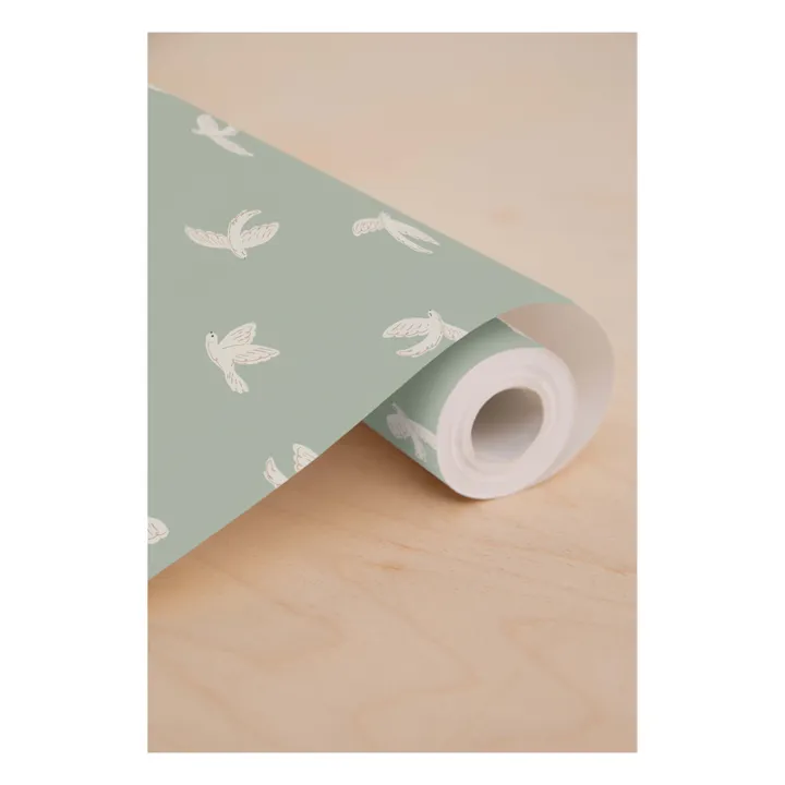 Rouleau de papier-peint Isidore | Vert céladon- Image produit n°2