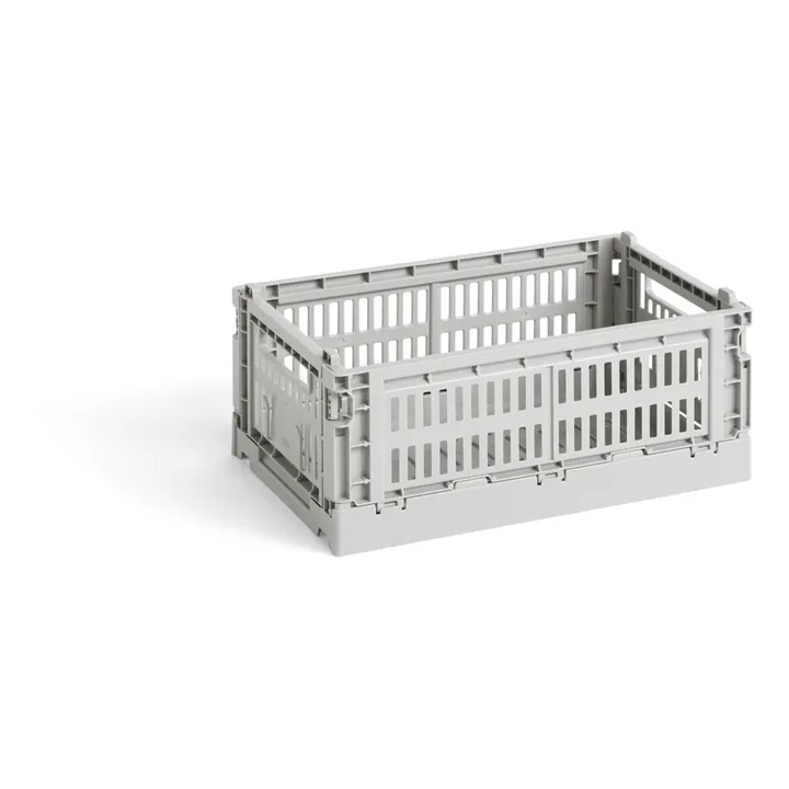 Cagette pliable 100% recyclée | Gris clair- Image produit n°0