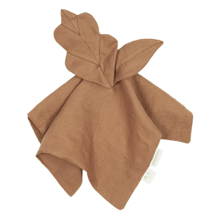 Doudou lange Feuille - Lin Français | Noisette- Image produit n°0