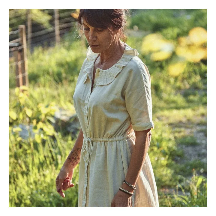 Robe Camarine Coton Bio - Collection Femme | Crème- Image produit n°4