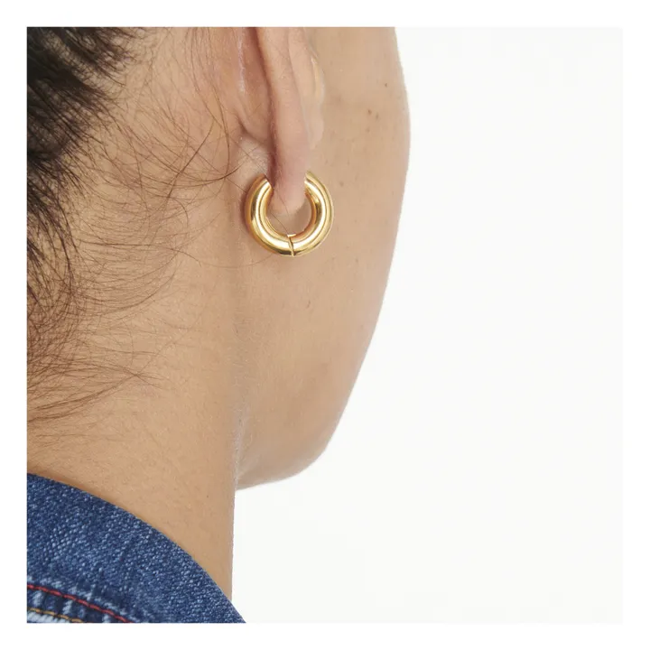 Boucles d'Oreilles Œil | Doré- Image produit n°3