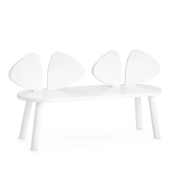 Banc en chêne Souris | Blanc- Image produit n°0