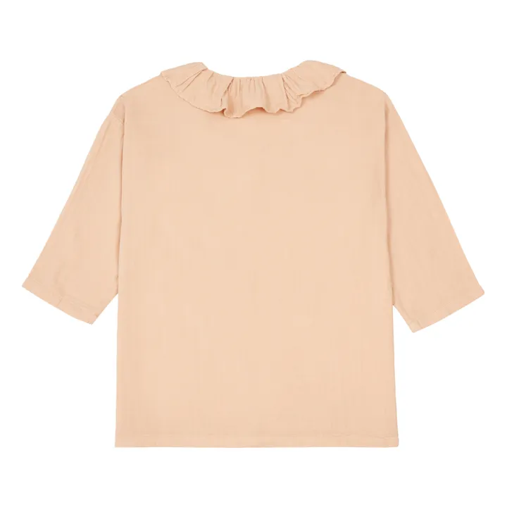 Blouse Gaze de Coton Aronie | Vieux Rose- Image produit n°2