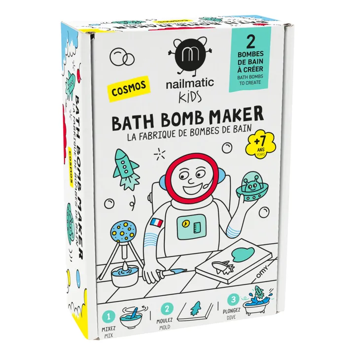 Coffret La Fabrique de bombes de bain Cosmos - 2 bombes | Bleu- Image produit n°0