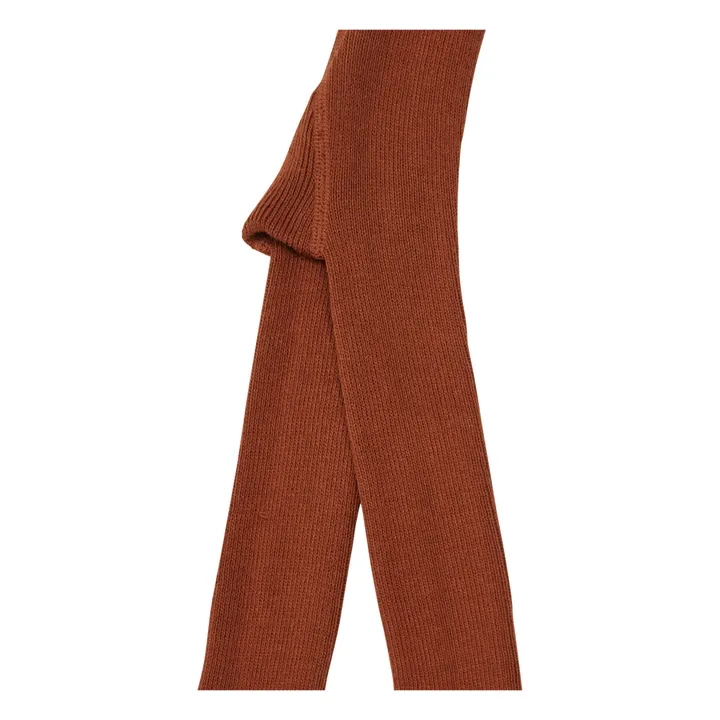 Collants à Bretelles Coton Bio | Rouille- Image produit n°5